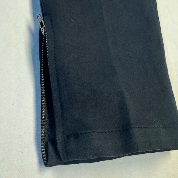 Theory Pants Slacks Trousers, Women's Size 10, Tapered Leg, Zipper Ankle, Black - Picture 8 of 9